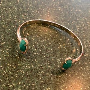 Kendra Scott Silver Bracelet Turquoise Detail NWOT